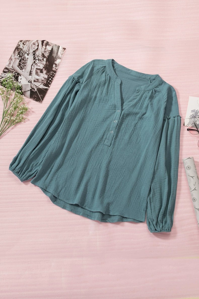 Fall New Arrival Pure Color Long Sleeves T-Shirt Female 2024 Special - Interest Design Casual Loose Plus Size Bottoming Shirt Tops V Neck Tide - Kaiju Mafia