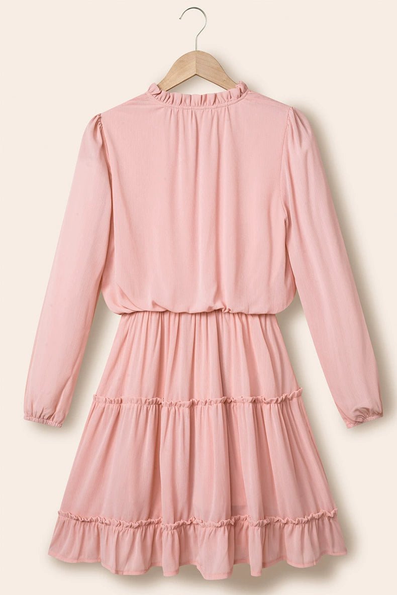 2024 Autumn Solid Color Thin Jumpsuit Skirt Fashion Slim Looking Temperament Commute Pullover Loose Knee - Length Dress Women - Kaiju Mafia