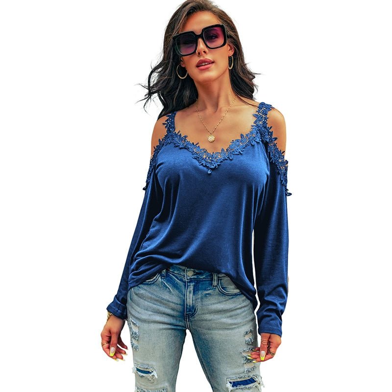 Fashion Sexy Thin Long Sleeves T-shirt Women&