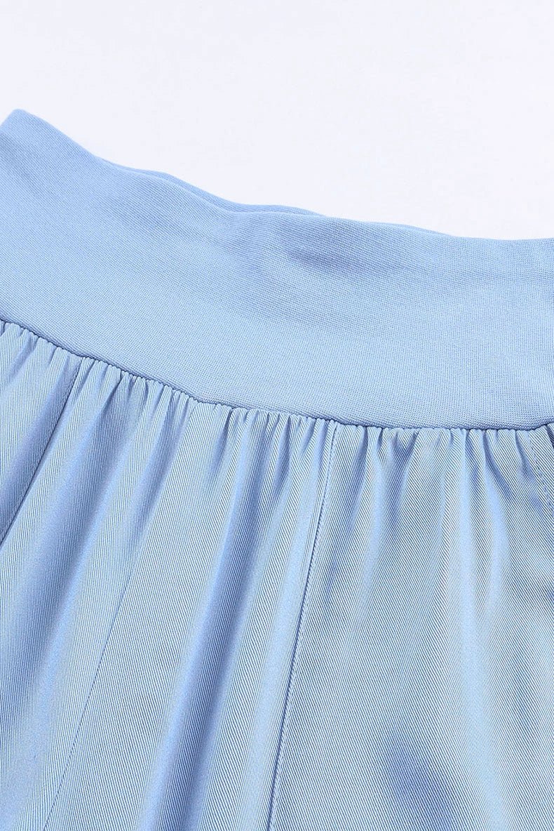 High Waist Nine Points European and American Fashion Minimalist Loose - Fit Tappered Trousers - Kaiju Mafia