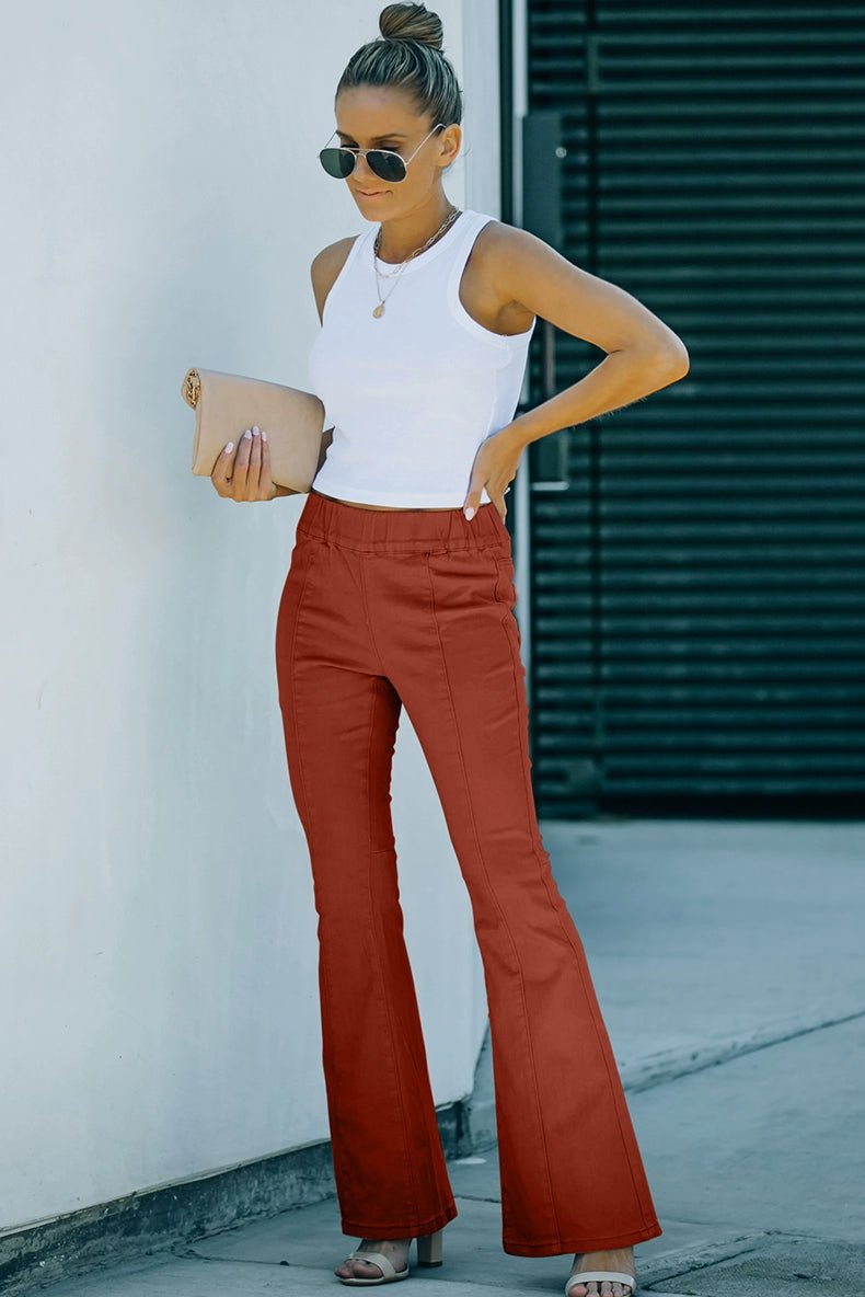 High Waist Wide-Leg Denim Jeans - Fall/Winter Women&