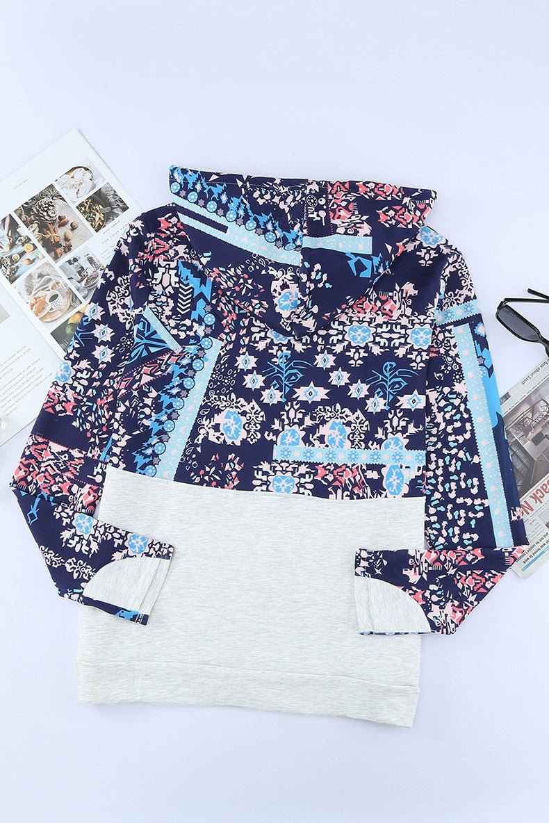 Special Offer Fashion Pullover Hooded Long Sleeve Sweater Women 2024 Autumn Plaid Printed Stitching Warm Tops Women - Kaiju Mafia