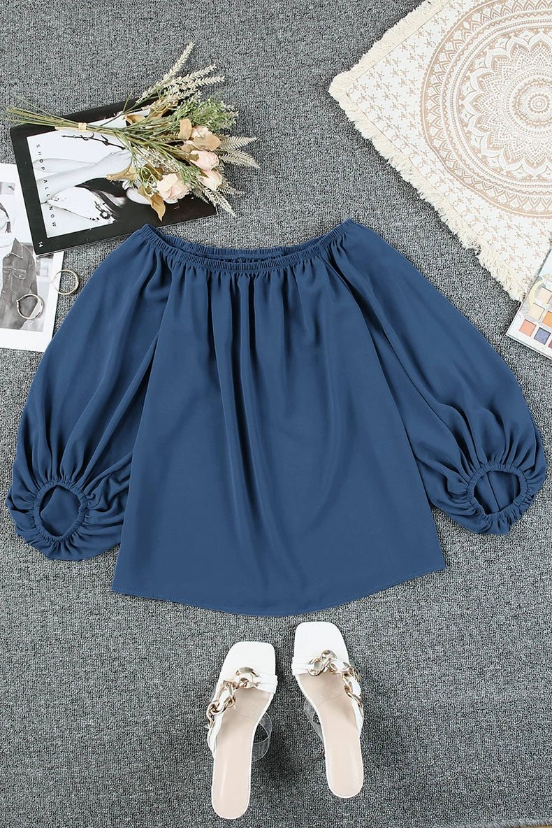 Off - the - Shoulder Fashion Tube Top off - Neck Pullover Long Sleeves Shirt - Kaiju Mafia