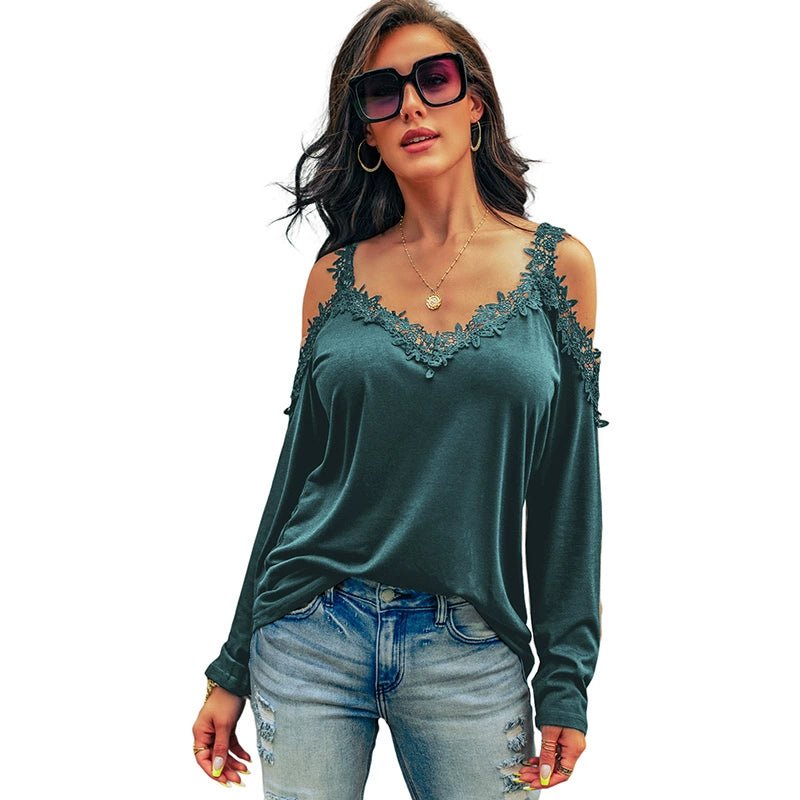 Fashion Sexy Thin Long Sleeves T-shirt Women&