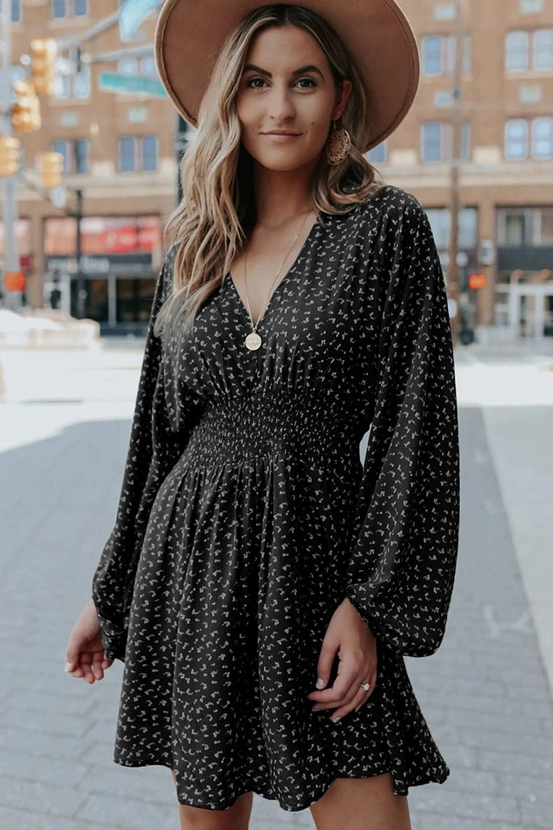 Early Autumn New Arrival Fashion Pullover Polka Dot Long Sleeve Dress - Kaiju Mafia