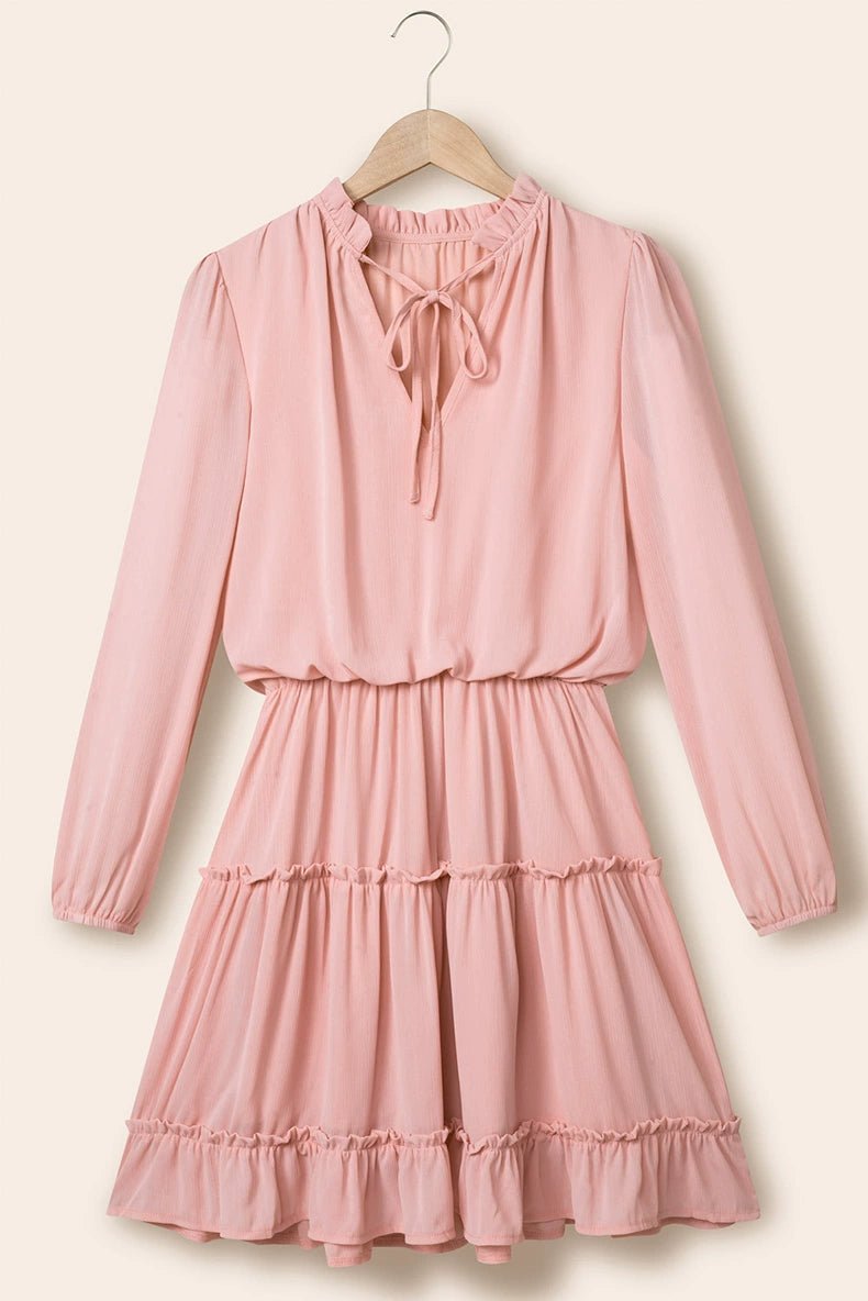 2024 Autumn Solid Color Thin Jumpsuit Skirt Fashion Slim Looking Temperament Commute Pullover Loose Knee - Length Dress Women - Kaiju Mafia