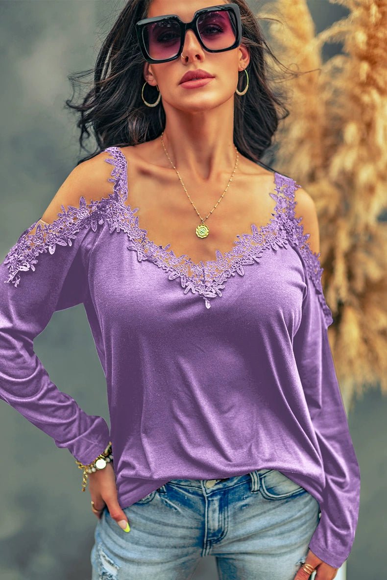 Fashion Sexy Thin Long Sleeves T-shirt Women&