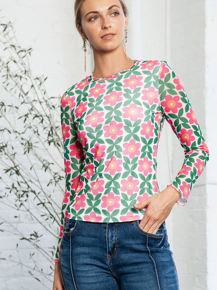 2024 Spring New Arrival Silm Slimming Long - Sleeved T-shirt Women&