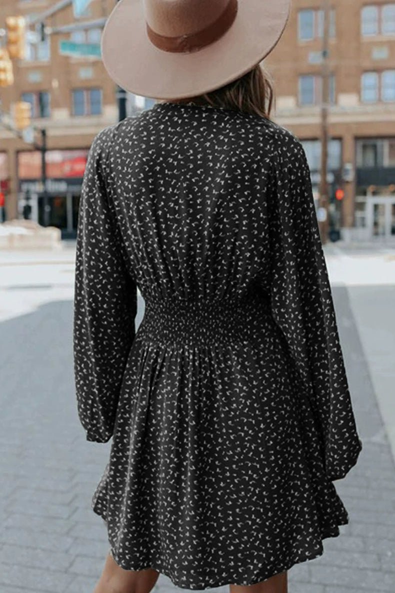 Early Autumn New Arrival Fashion Pullover Polka Dot Long Sleeve Dress - Kaiju Mafia