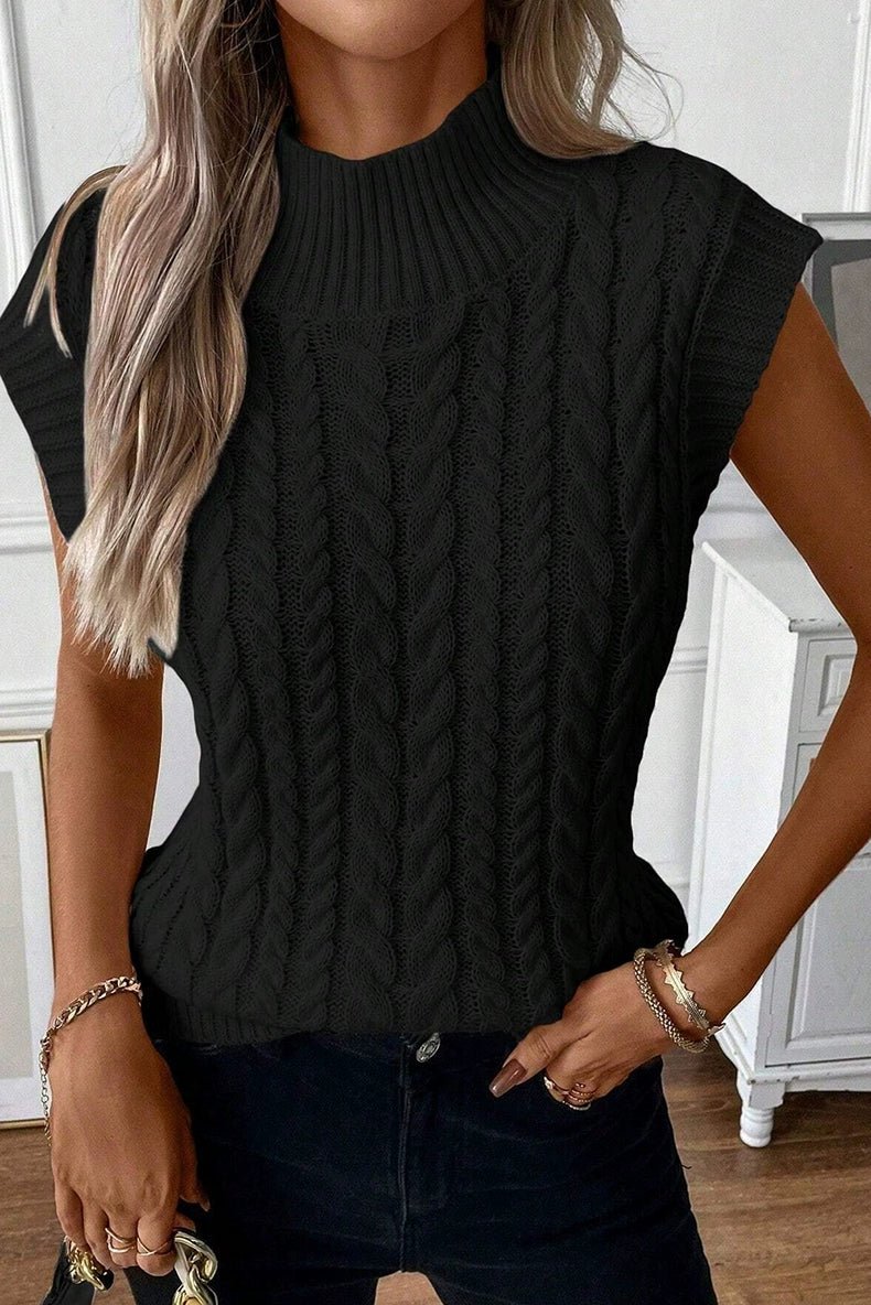 Fashion round Neck Pullover Sleeveless Sweater Women&