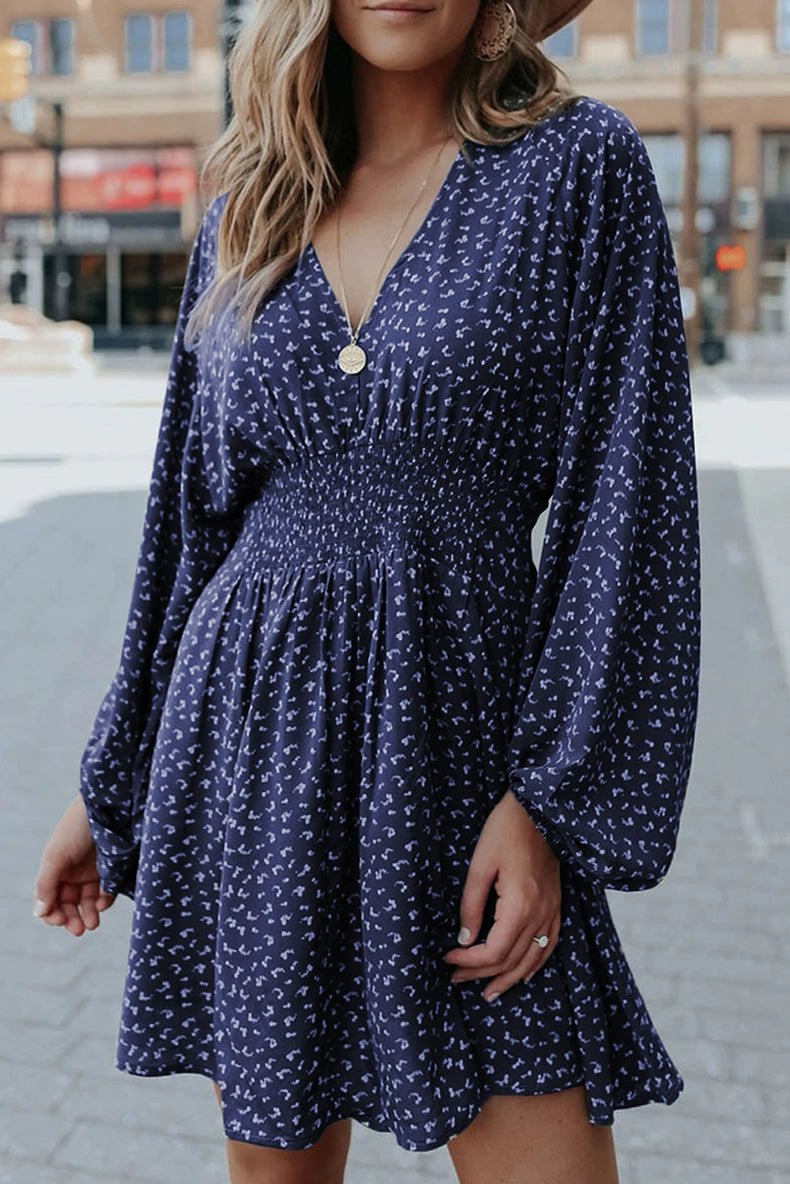Early Autumn New Arrival Fashion Pullover Polka Dot Long Sleeve Dress - Kaiju Mafia