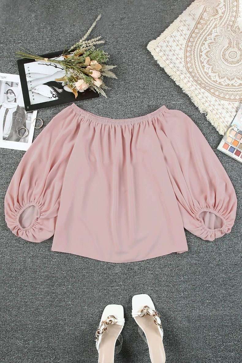 Off - the - Shoulder Fashion Tube Top off - Neck Pullover Long Sleeves Shirt - Kaiju Mafia