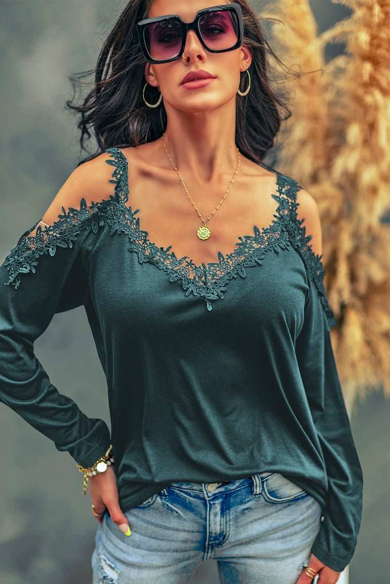 Fashion Sexy Thin Long Sleeves T-shirt Women&