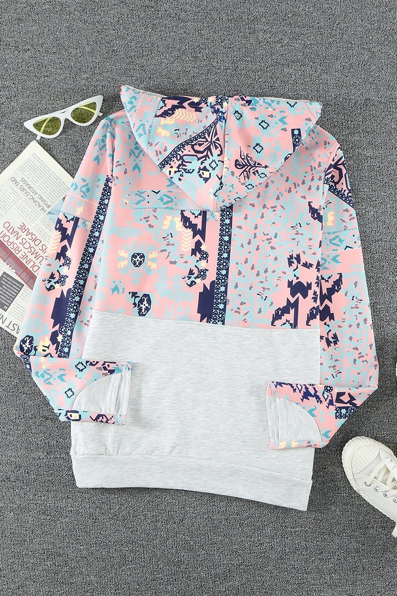 Special Offer Fashion Pullover Hooded Long Sleeve Sweater Women 2024 Autumn Plaid Printed Stitching Warm Tops Women - Kaiju Mafia