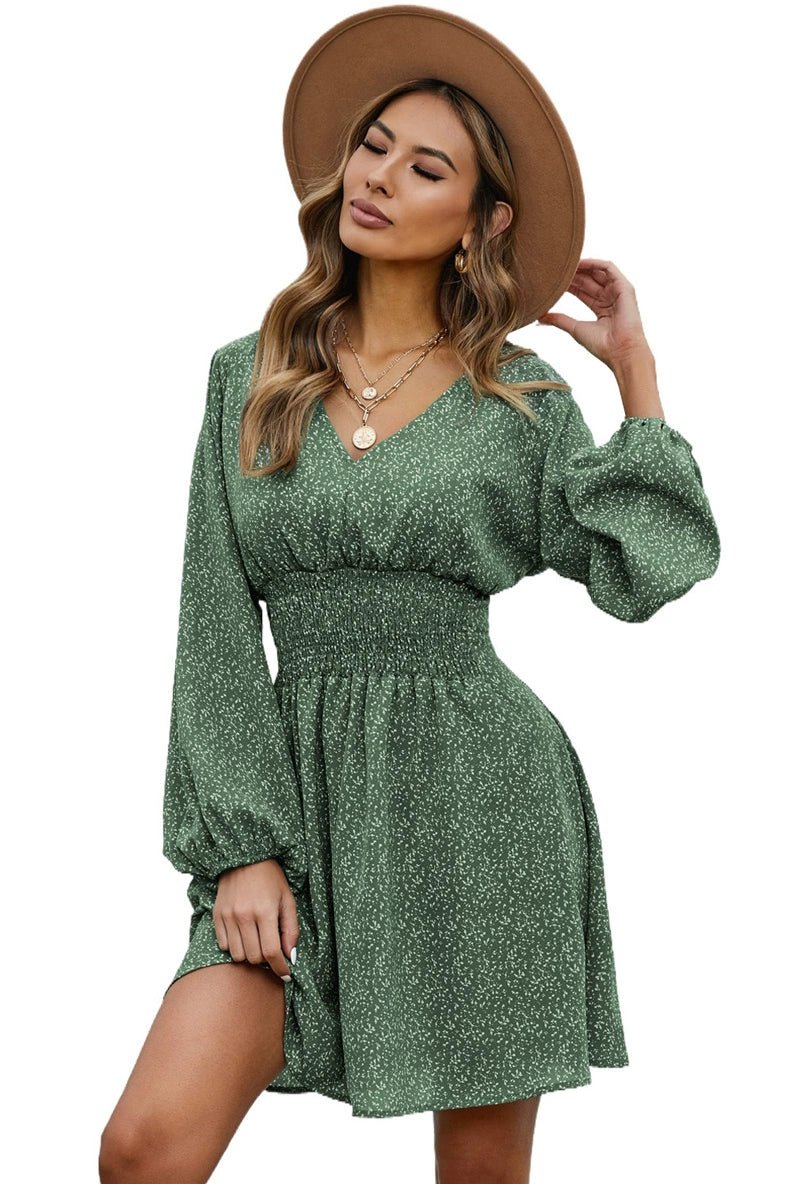 Early Autumn New Arrival Fashion Pullover Polka Dot Long Sleeve Dress - Kaiju Mafia