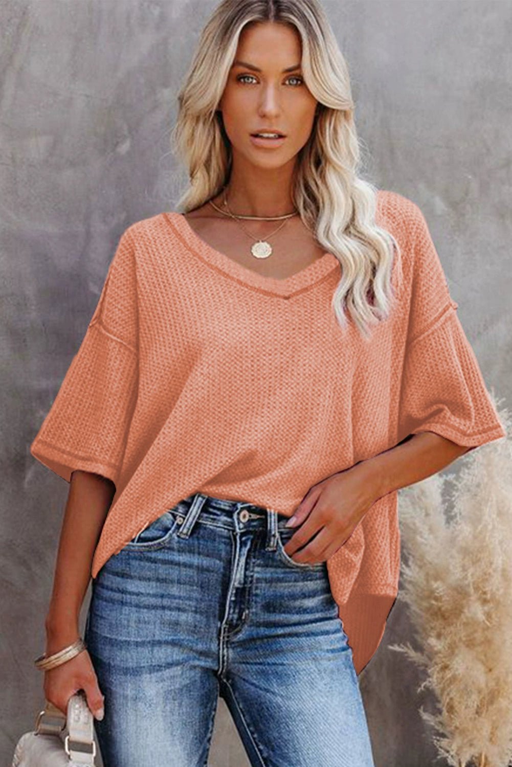 Dilamon New Arrival Pure Color Casual Half Sleeve Shirt Women&