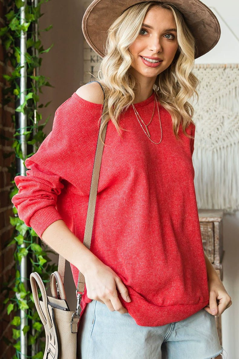 Fall and Winter Long Sleeves Thin Patchwork Loose T-shirt Pullover - Kaiju Mafia