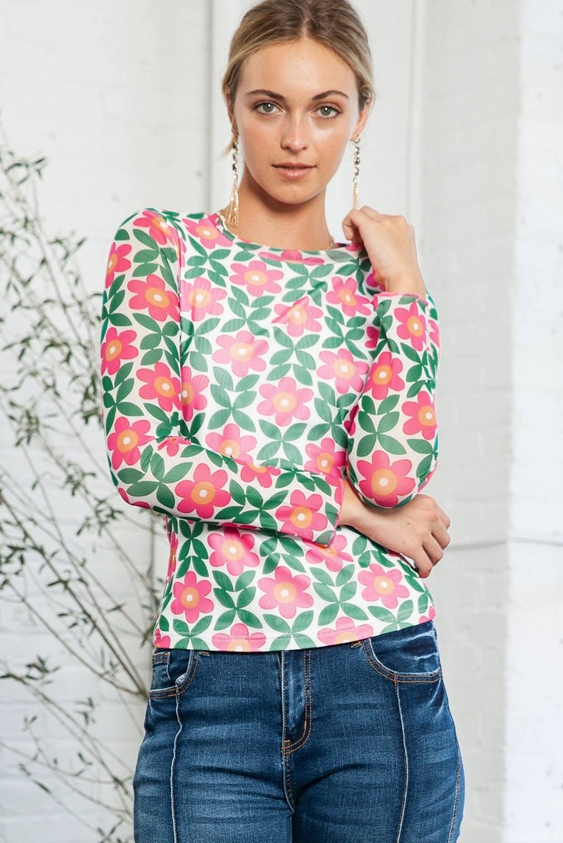 2024 Spring Slim Fit Long-Sleeve Printed Shirt for Women. - Kaiju Mafia