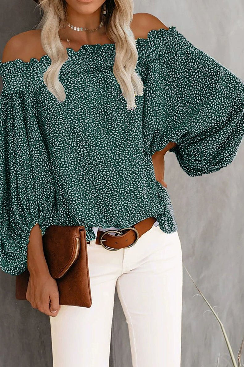 Off - the - Shoulder Fashion off - Neck Trendy Loose Chiffon Shirt - Kaiju Mafia