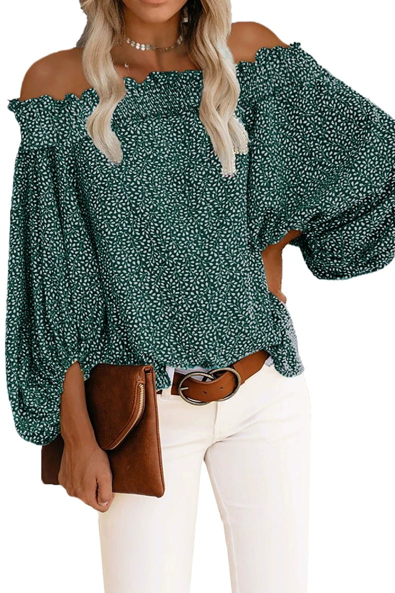 Off - the - Shoulder Fashion off - Neck Trendy Loose Chiffon Shirt - Kaiju Mafia