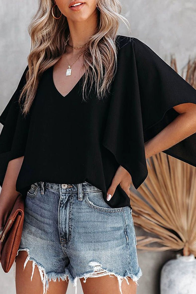 Fashion Minimalist White Loose Pullover Top Short Sleeve - Kaiju Mafia