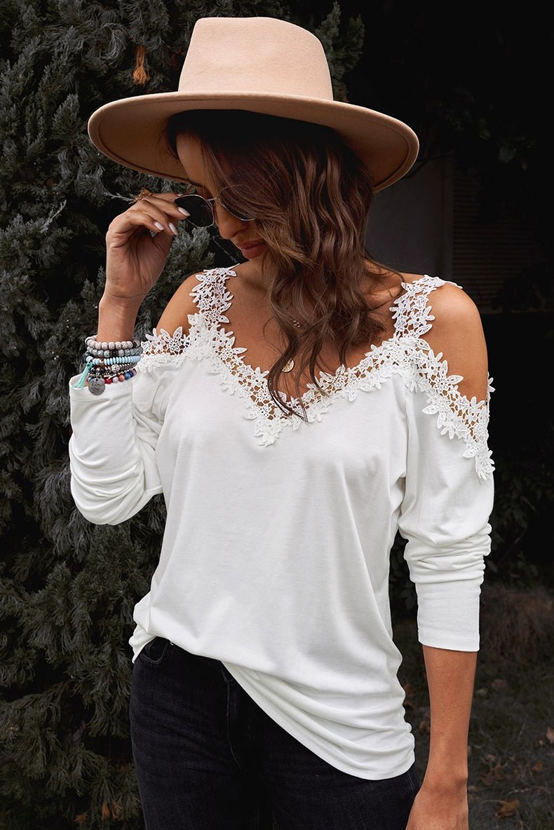 Fashion Sexy Thin Long Sleeves T-shirt Women&