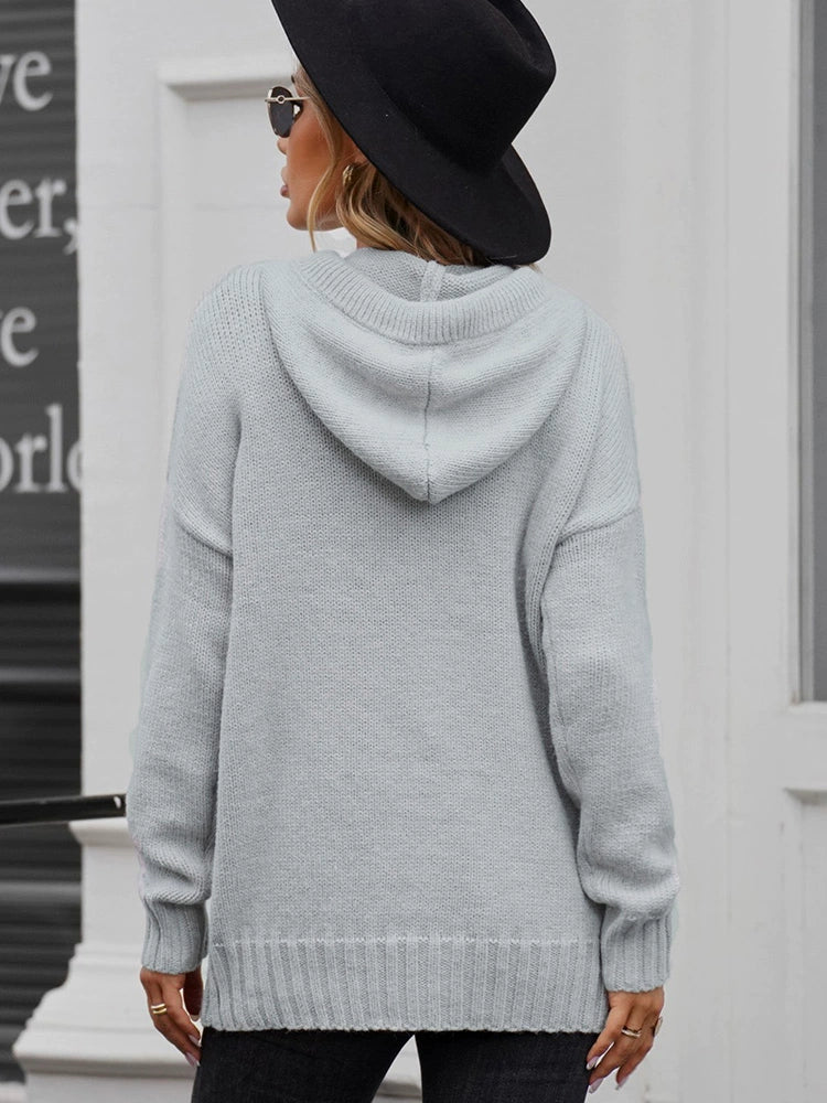 2024 Fashion Pure Color Kangaroo Pocket Turtleneck Knitting Sweater Female Winter New Arrival Thickened Heattech Thickening Sweater Female - Kaiju Mafia