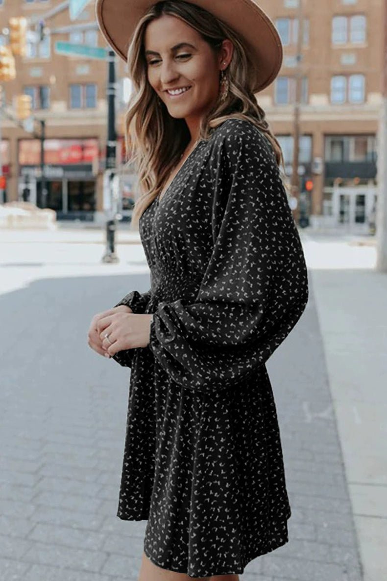 Early Autumn New Arrival Fashion Pullover Polka Dot Long Sleeve Dress - Kaiju Mafia