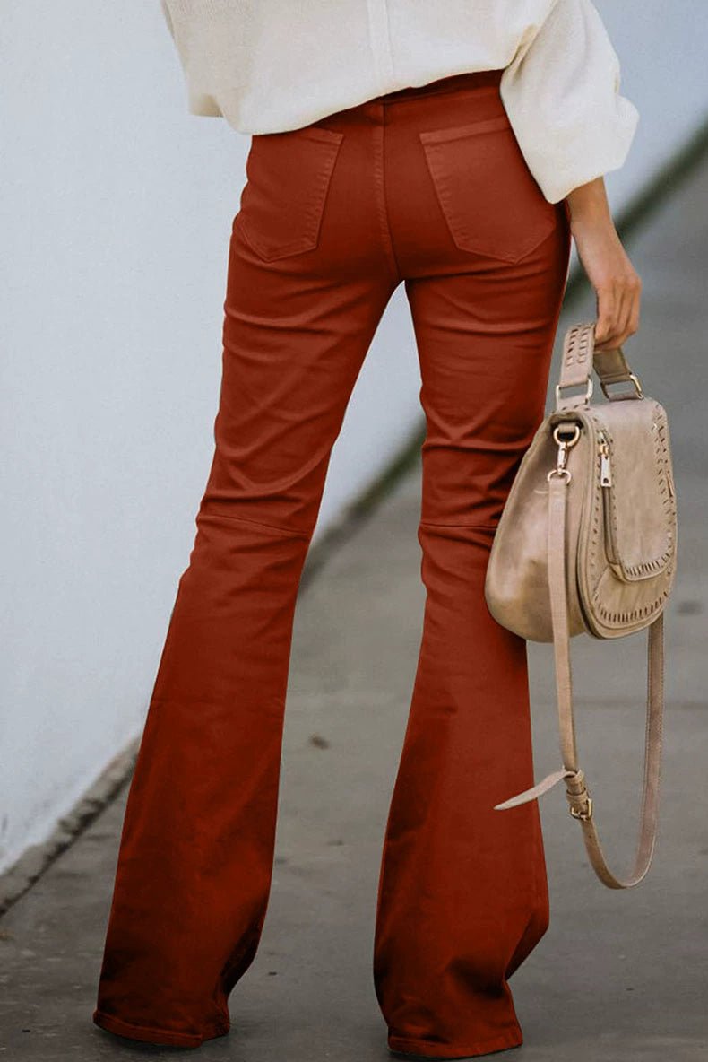 High Waist Wide-Leg Denim Jeans - Fall/Winter Women&