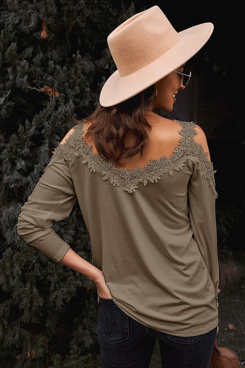 Fashion Sexy Thin Long Sleeves T-shirt Women&