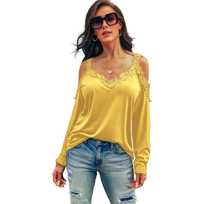 Fashion Sexy Thin Long Sleeves T-shirt Women&