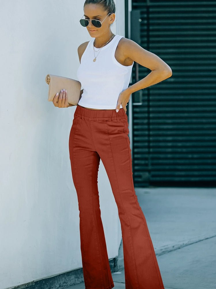 High Waist Wide-Leg Denim Jeans - Fall/Winter Women&