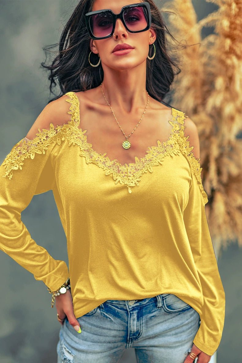 Fashion Sexy Thin Long Sleeves T-shirt Women&