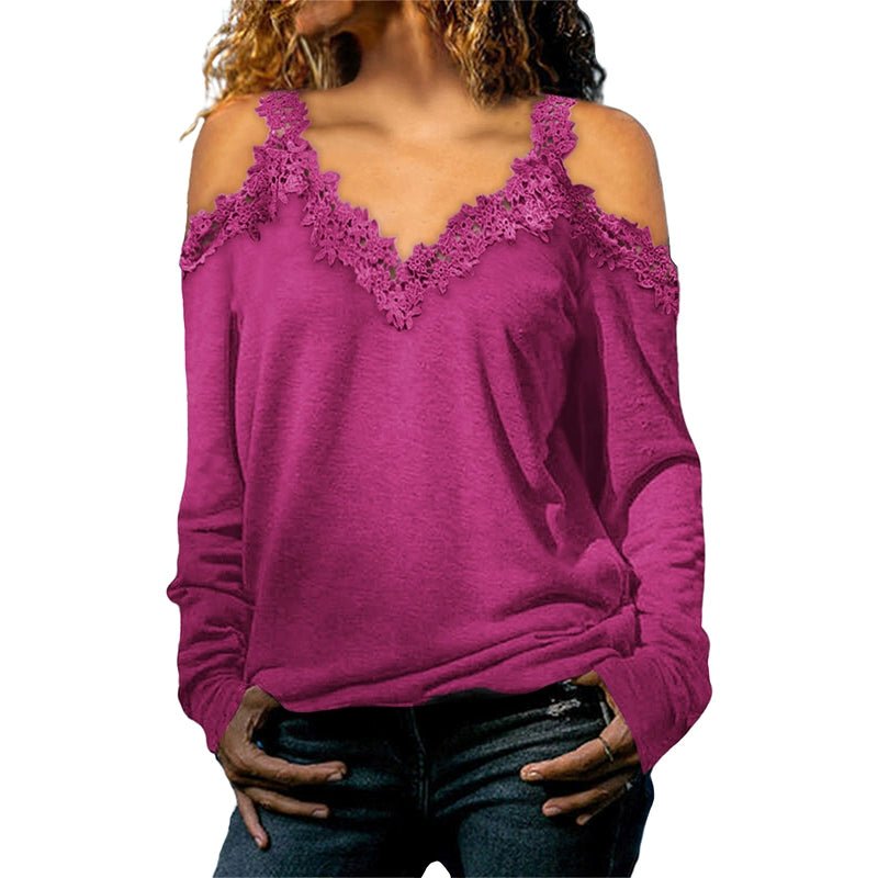 Fashion Sexy Thin Long Sleeves T-shirt Women&