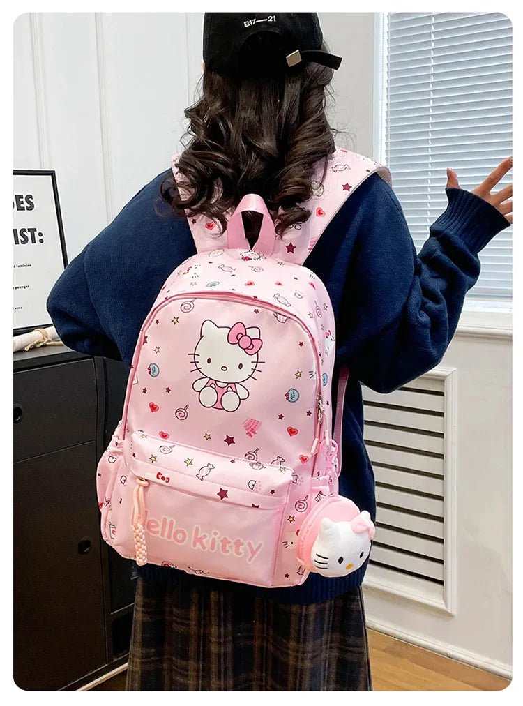 Sanrio Kuromi Hello Kitty Backpack - Kaiju Mafia