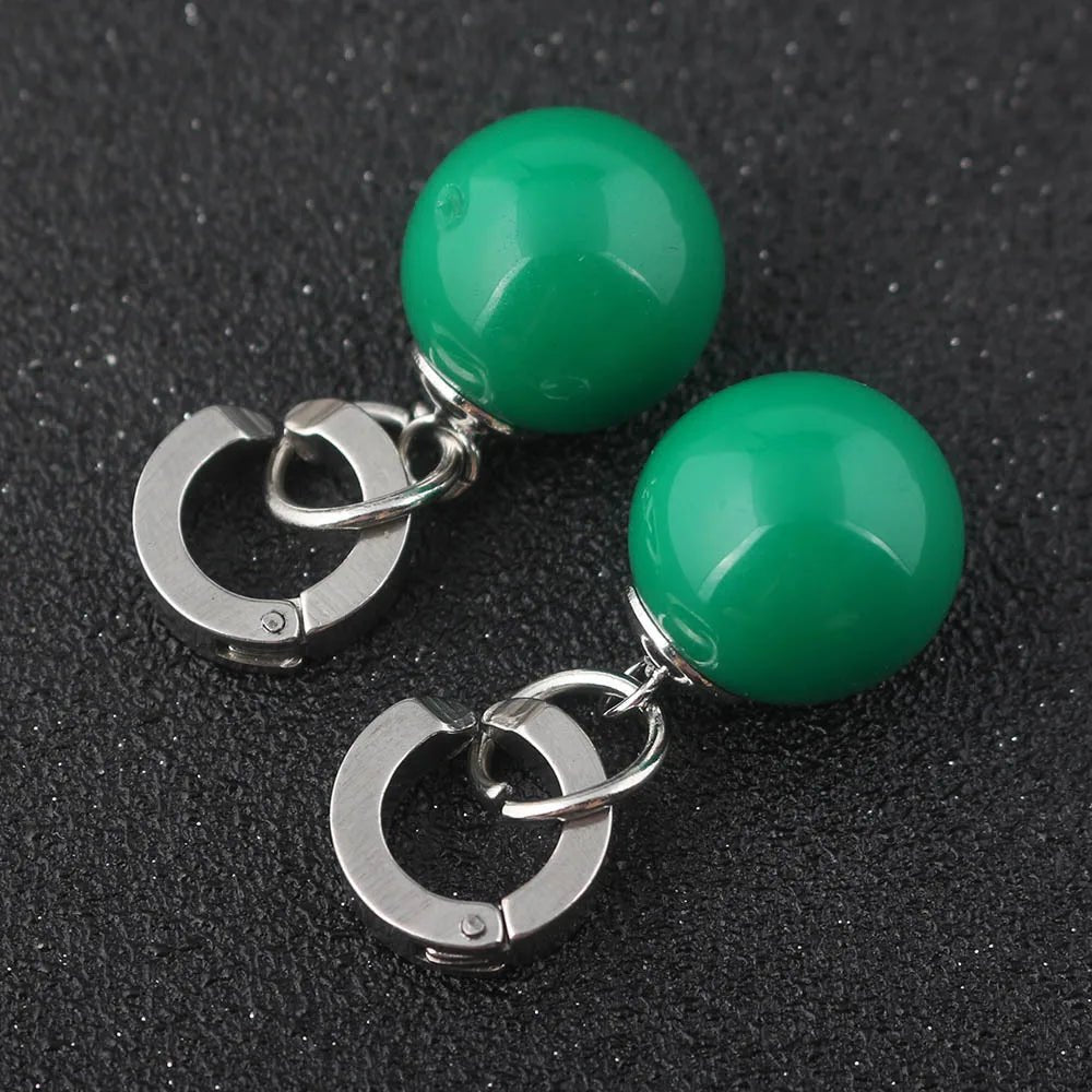 Dragon Ball Z Anime Son Goku Zamasu Vegetto Time Earring Ear Clips Vegeta Cosplay Green Yellow Earrings Prop Figure Toys Gift - Kaiju Mafia