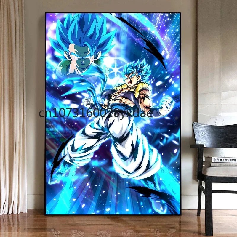 Classic High Quality Hot - blooded Anime Dragon Ball Goku Vegeta HD Poster Picture Living Home Decor Mural Painting Birthday Gifts - Kaiju Mafia
