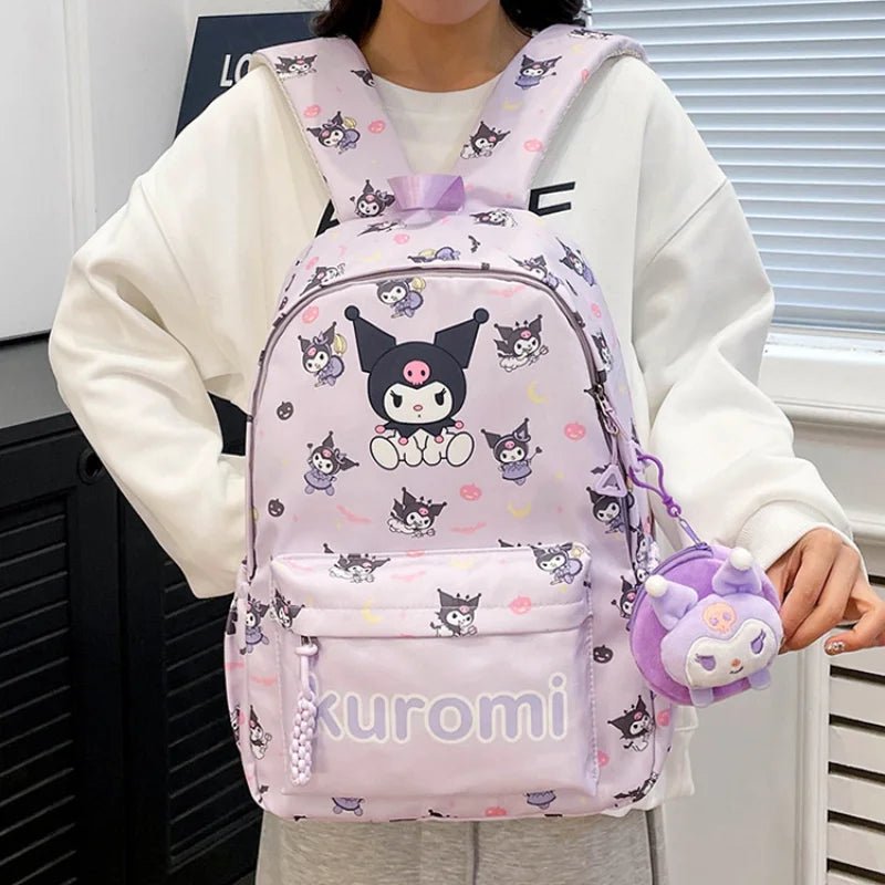 Sanrio Kuromi Hello Kitty Backpack - Kaiju Mafia