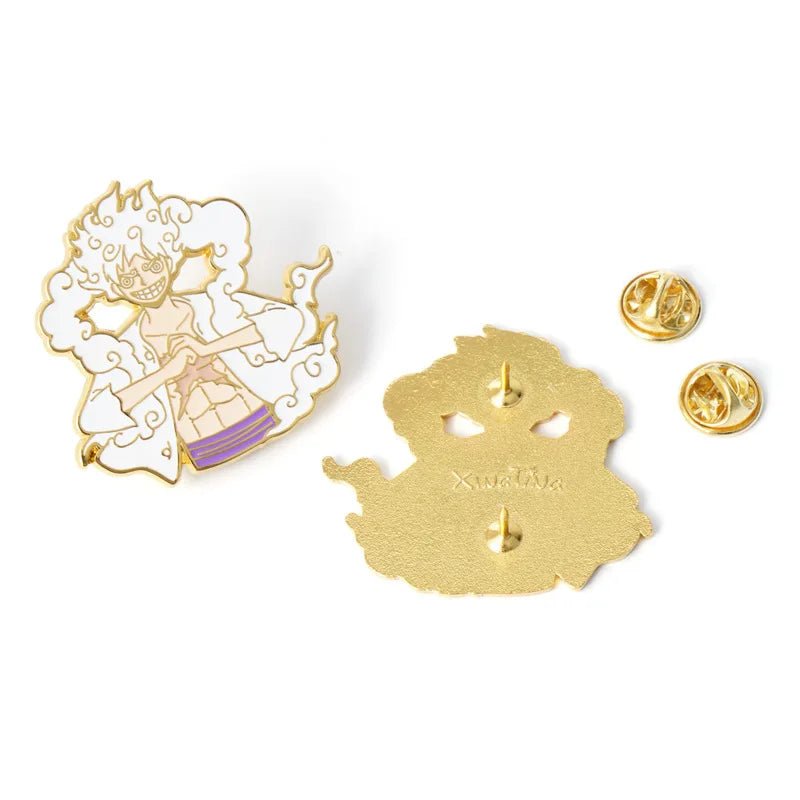 Anime ONE PIECE Nika Monkey D. Luffy Cosplay Props Metal Badge Pin Alloy Brooch Accessories - Kaiju Mafia