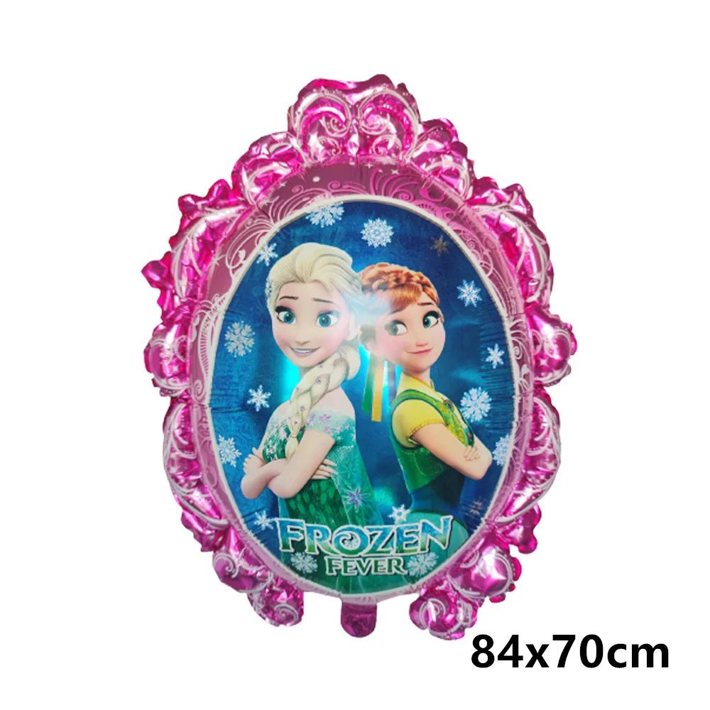 Great Cinderella Snow White Bell Elsa Princess Foil Balloons Baby Shower Girl Birthday Party Decorations Kids Helium Balls Toys - Kaiju Mafia
