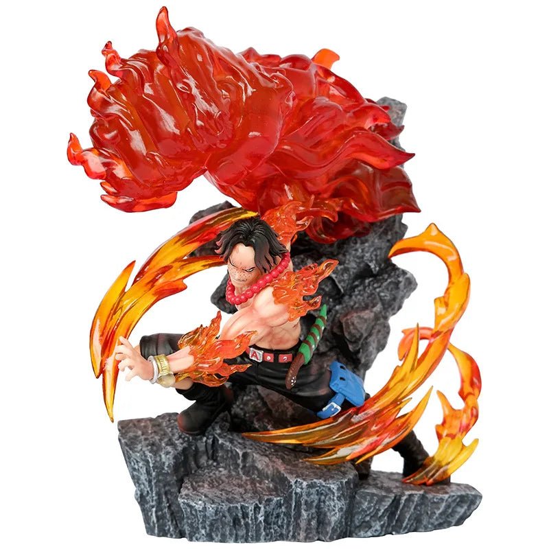 17.5cm One Piece Figures Ace Anime Figures Portgas D Ace Statue Figurine Action Figure Model Doll Pvc Gk Collection Toy Gift - Kaiju Mafia