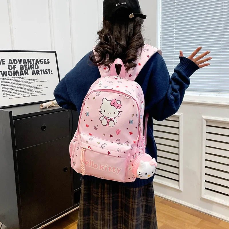 Sanrio Kuromi Hello Kitty Backpack - Kaiju Mafia