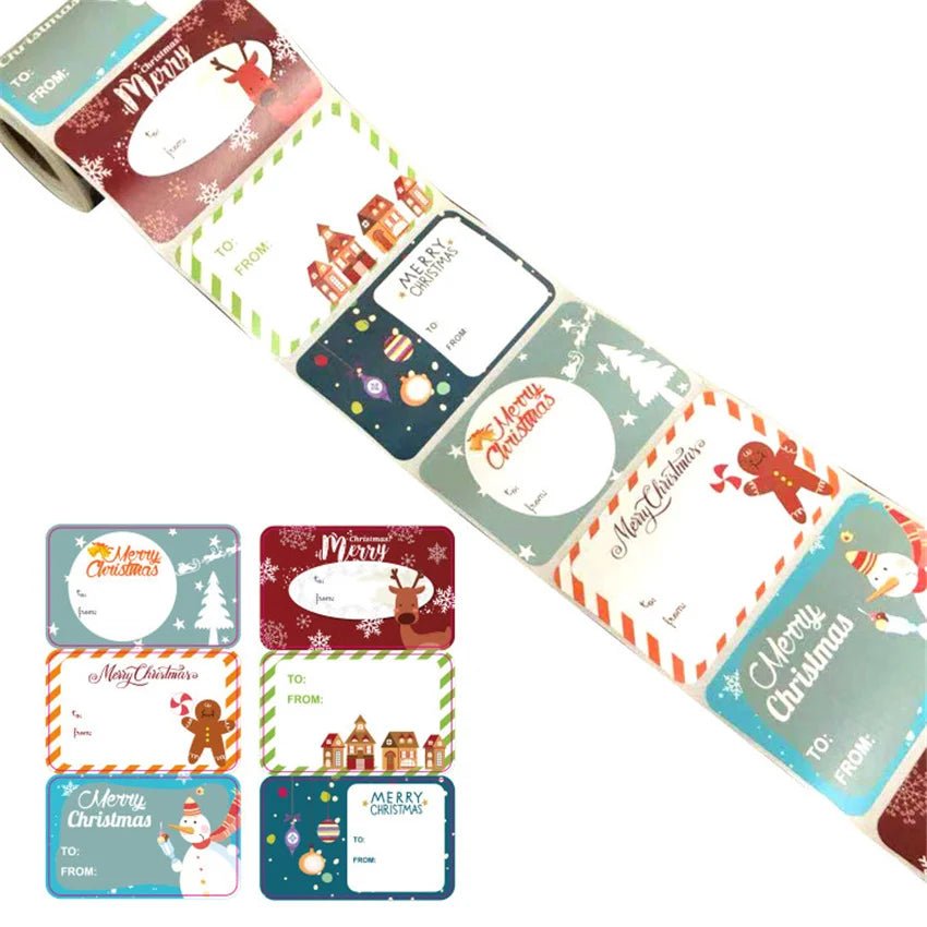 Christmas Thank You Stickers - Kaiju Mafia