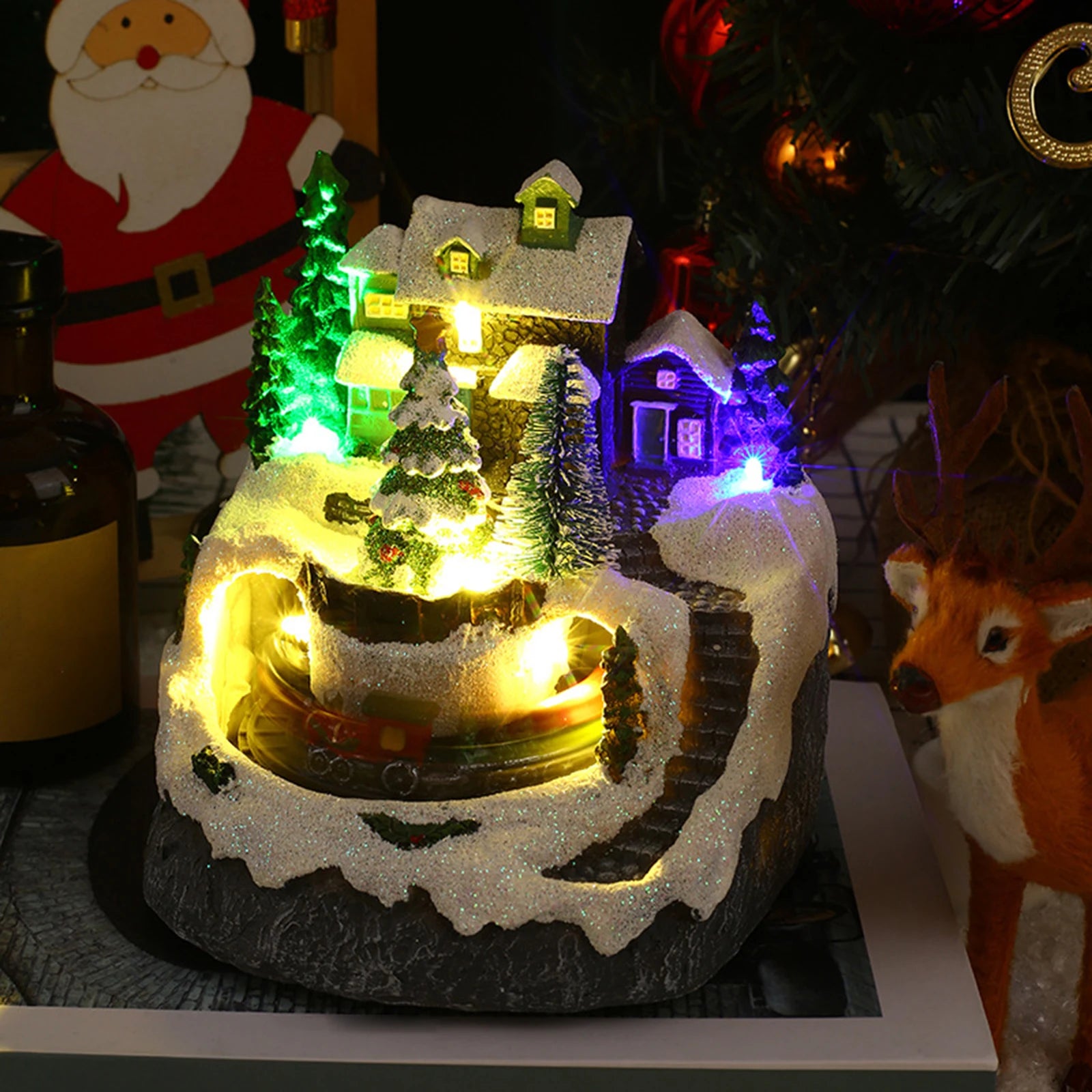 Christmas Village Music Sculpture - Kaiju Mafia