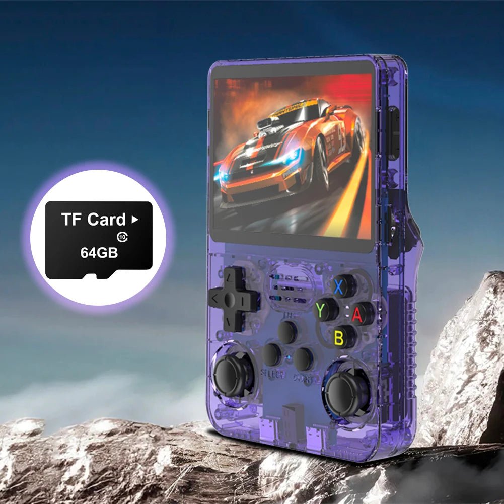 64G Game Card Built - in 15000+ Game Memory Card Support 10+ Emulators Gaming Memory Card for R36S Handheld Game Console - Kaiju Mafia