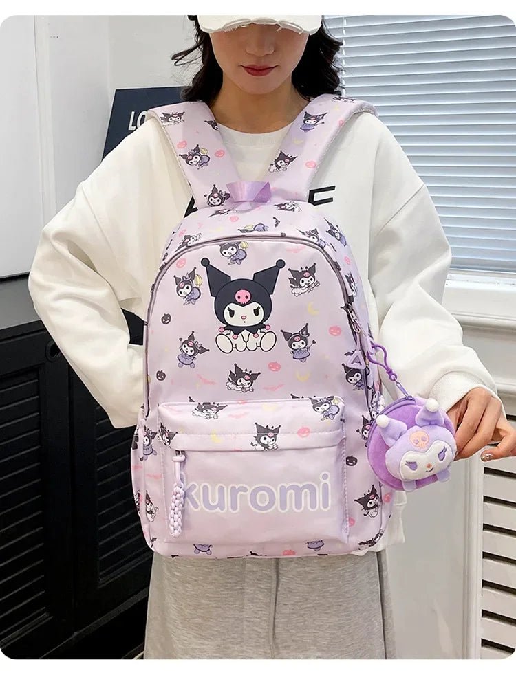 Sanrio Kuromi Hello Kitty Backpack - Kaiju Mafia