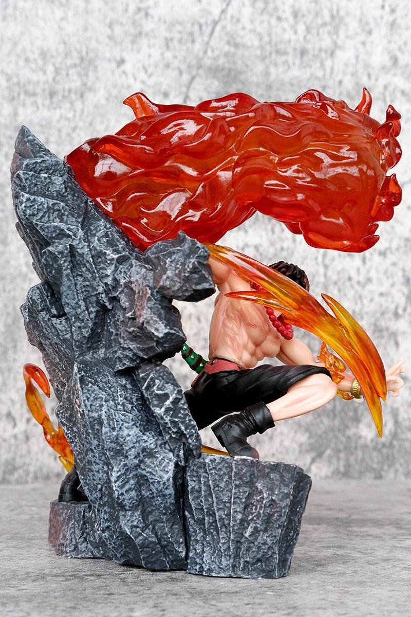 17.5cm One Piece Figures Ace Anime Figures Portgas D Ace Statue Figurine Action Figure Model Doll Pvc Gk Collection Toy Gift - Kaiju Mafia