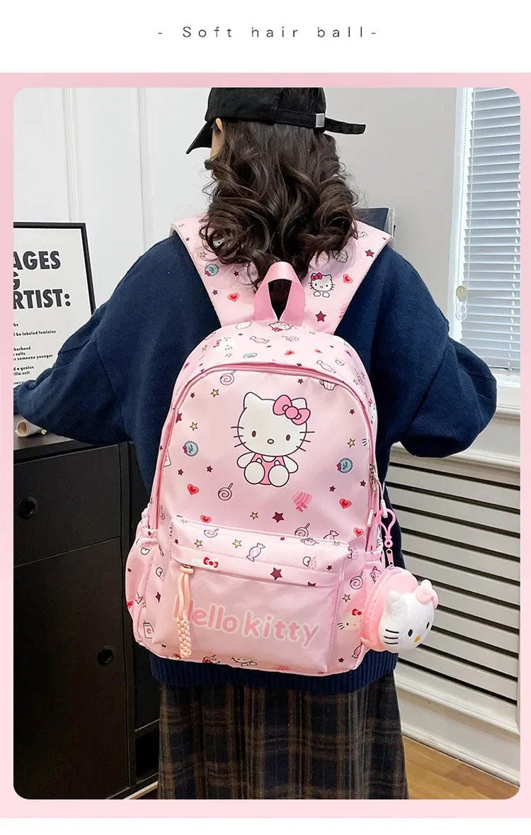 Sanrio Kuromi Hello Kitty Backpack - Kaiju Mafia