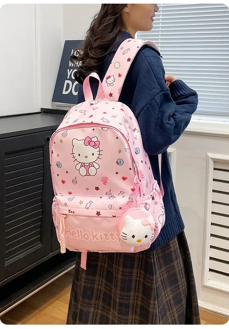Sanrio Kuromi Hello Kitty Backpack - Kaiju Mafia