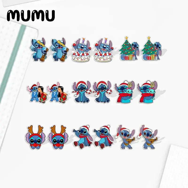 New Christmas Stitch Earrings - Kaiju Mafia
